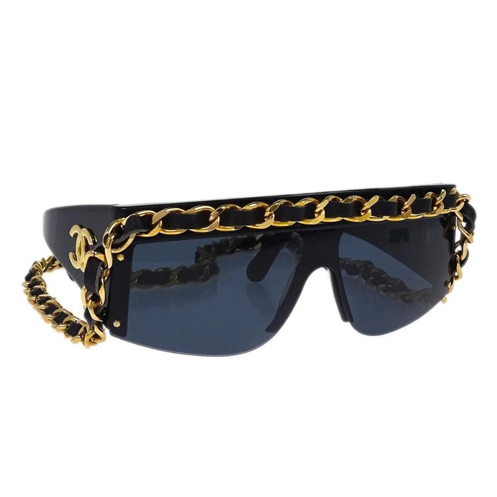 Chanel Sunglasses Eyewear Black Small Good 01456/94305 185175